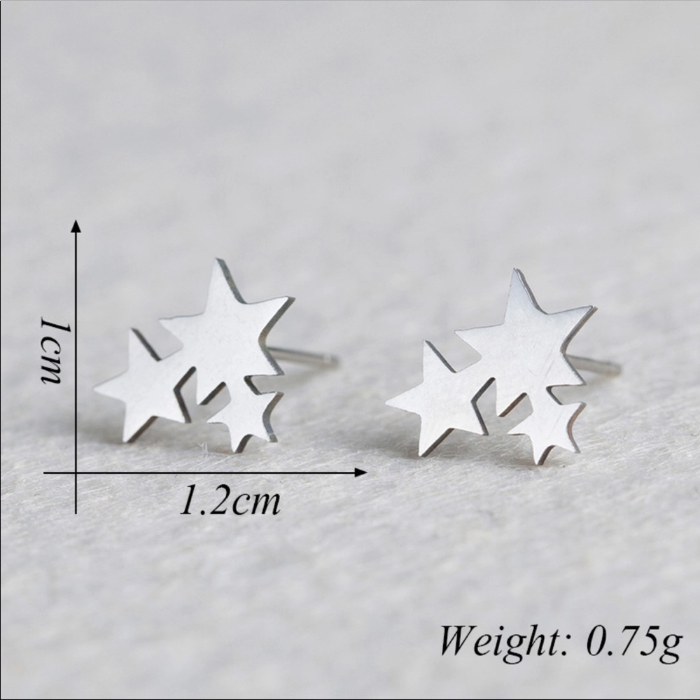 STAINLESS STEEL ☆ LYNX Stud Earrings - Picture 7 of 8